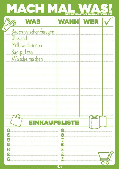 Mach mal was! - Der ultimative Haushaltsplan
