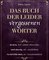 Das Buch der leider vergessenen Wörter
