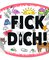 FICK DICH – Autoaufkleber auf Trägerkarte 10er VE