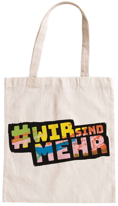 Wir sind mehr – Baumwolltasche