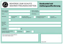 Denkzettel – das Knöllchen für deine Freunde