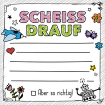 FUCK: Scheiß drauf – Klebezettel