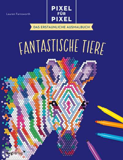 Pixel für Pixel – Das erstaunliche Ausmalbuch - Fantastische Tiere