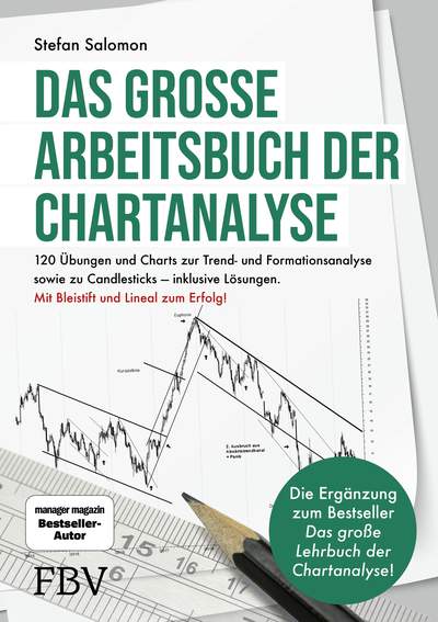 Das große Arbeitsbuch der Chartanalyse - 120 Übungen und Charts zur Trend- und Formationsanalyse sowie zu Candlesticks — inklusive Lösungen.