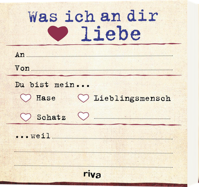 Was ich an dir liebe – Klebezettel