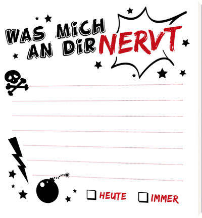 Was mich an dir nervt – Klebezettel
