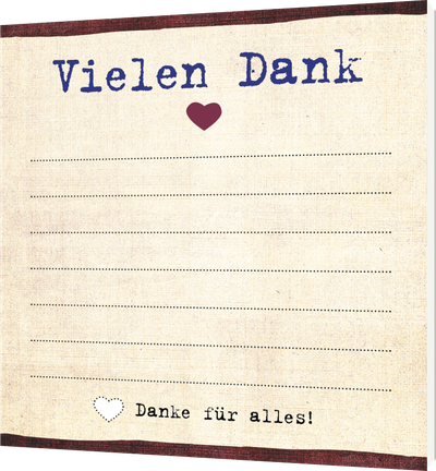 Was ich an dir liebe: Vielen Dank – Klebezettel