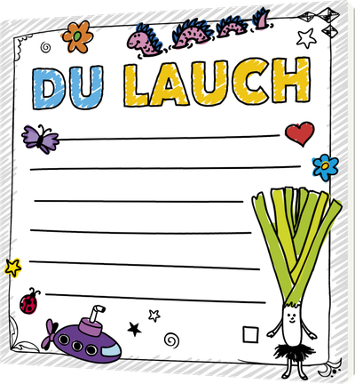 FUCK: Du Lauch – Klebezettel