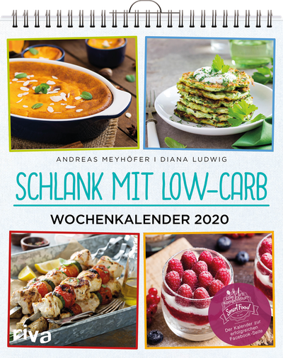 Schlank mit Low-Carb – Wochenkalender 2020 - Wandkalender