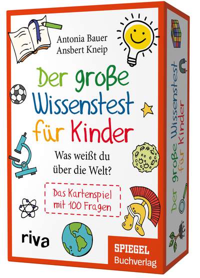 Der große Wissenstest für Kinder – Was weißt du über die Welt? - Das Kartenspiel mit 100 Fragen