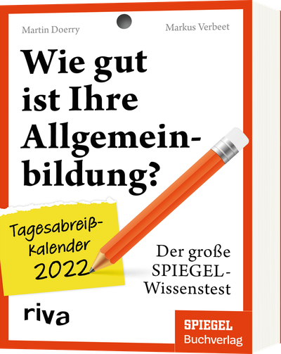 Wie gut ist Ihre Allgemeinbildung? - Tagesabreißkalender 2022