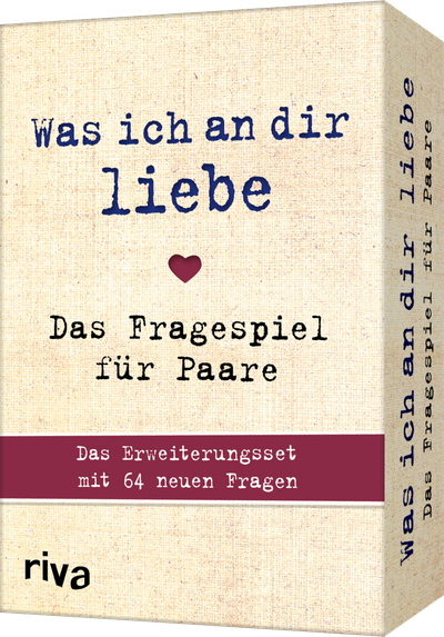 Was ich an dir liebe – Das Fragespiel für Paare 2 - Das Erweiterungsset mit 64 neuen Fragen