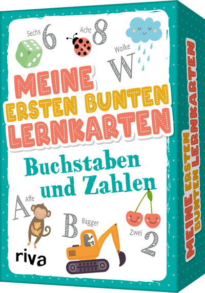 Meine ersten bunten Lernkarten – Buchstaben und Zahlen - Über 40 Spiel- und Übungskarten für neugierige Kids ab 5 Jahren