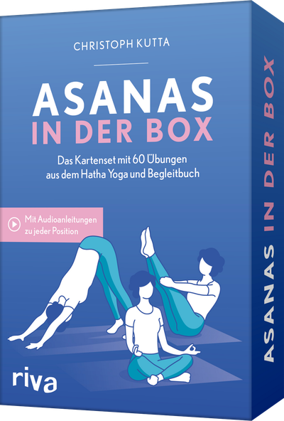 Asanas in der Box - Das Kartenset mit 60 Übungen aus dem Hatha Yoga und Begleitbuch. Mit Audioanleitungen zu jeder Position