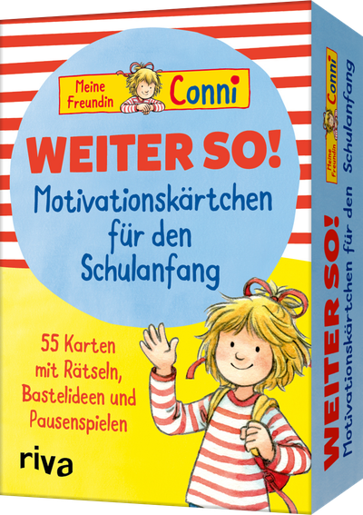 Meine Freundin Conni – Weiter so! – Motivationskärtchen für den Schulanfang - 55 Karten mit Rätseln, Bastelideen und Pausenspielen. Für Kinder ab 5