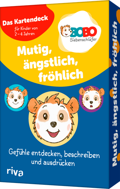 Bobo Siebenschläfer – Mutig, ängstlich, fröhlich - Gefühle entdecken, beschreiben und ausdrücken – Das Kartendeck für Kinder von 2-4 Jahren