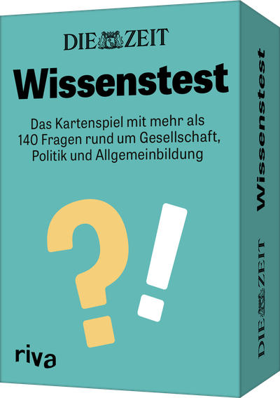 DIE ZEIT »Wissenstest« - Das Kartenspiel mit mehr als 140 Fragen rund um Gesellschaft, Politik und Allgemeinbildung