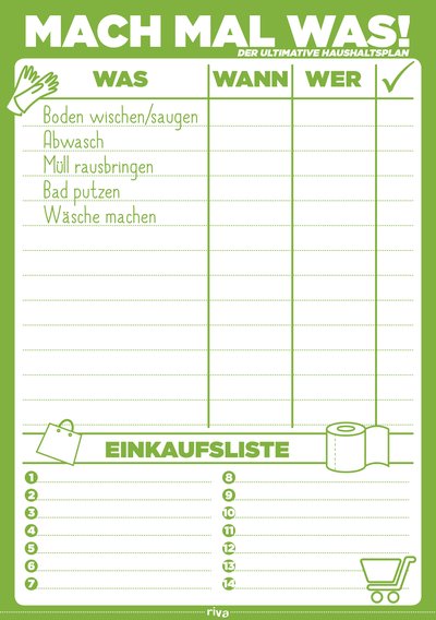 Mach mal was! - Der ultimative Haushaltsplan