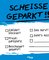 Scheiße geparkt – Klebezettel