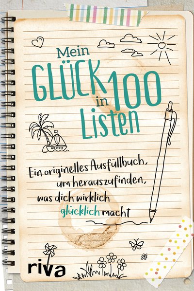 Mein Glück in 100 Listen - Ein originelles Ausfüllbuch, um herauszufinden, was dich wirklich glücklich macht. Die Bucketlist. Perfektes Geschenk zu Geburtstag, Weihnachten, Ostern
