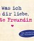 Was ich an dir liebe, beste Freundin – Miniversion