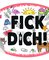 FICK DICH – Autoaufkleber auf Trägerkarte 10er VE