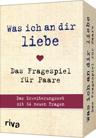 Was ich an dir liebe – Das Fragespiel für Paare 2 - Das Erweiterungsset mit 64 neuen Fragen