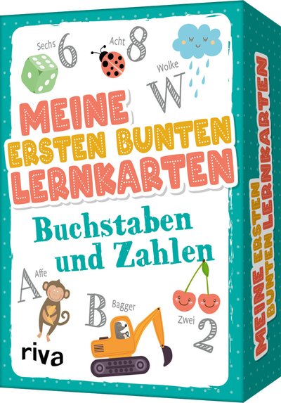 Meine ersten bunten Lernkarten – Buchstaben und Zahlen - Über 40 Spiel- und Übungskarten für neugierige Kids ab 5 Jahren