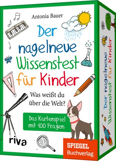 Der nagelneue Wissenstest für Kinder – Was weißt du über die Welt? - Das Kartenspiel mit 100 Fragen