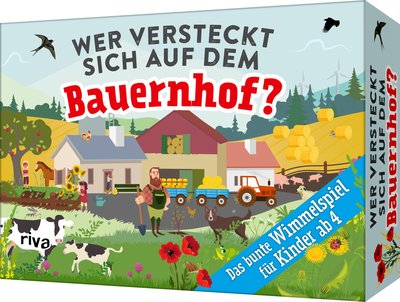 Wer versteckt sich auf dem Bauernhof? - Das bunte Wimmelspiel für Kinder ab 4
