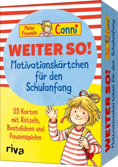 Meine Freundin Conni – Weiter so! – Motivationskärtchen für den Schulanfang - 55 Karten mit Rätseln, Bastelideen und Pausenspielen. Für Kinder ab 5