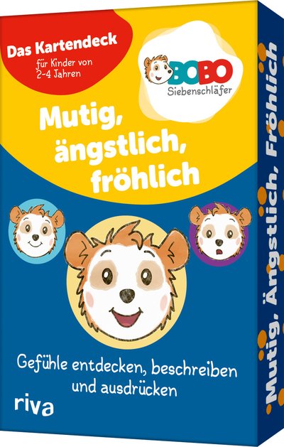 Bobo Siebenschläfer – Mutig, ängstlich, fröhlich - Gefühle entdecken, beschreiben und ausdrücken – Das Kartendeck für Kinder von 2-4 Jahren