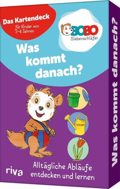 Bobo Siebenschläfer – Was kommt danach? - Alltägliche Abläufe entdecken und lernen – Das Kartendeck für Kinder von 2-4 Jahren