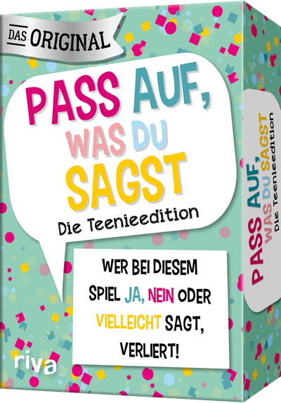 Pass auf, was du sagst – Die Teenieedition - Wer bei diesem Spiel »Ja«, »Nein« oder »Vielleicht« sagt, verliert! | Das Original. Das perfekte Geschenk zum Geburtstag. Ab 12 Jahren