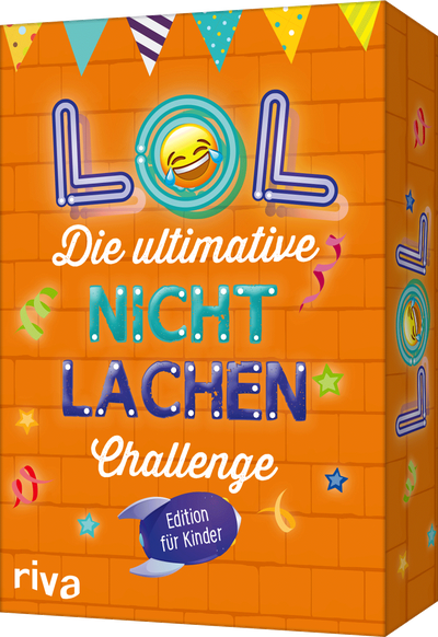 LOL – Die ultimative Nicht-lachen-Challenge – Edition für Kinder - Mit den besten Witzen, Flachwitzen, Scherzfragen. Ab 6 Jahren. Partyspiel für Kindergeburtstage