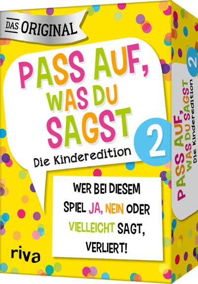 Pass auf, was du sagst – Die Kinderedition 2 - Wer bei diesem Spiel »Ja«, »Nein« oder »Vielleicht« sagt, verliert! | Das Original. Das perfekte Geschenk zum Geburtstag. Ab 6 Jahren