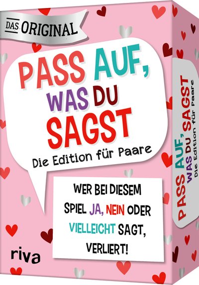 Pass auf, was du sagst – Die Edition für Paare - Wer bei diesem Spiel »Ja«, »Nein« oder »Vielleicht« sagt, verliert! | Das Original. Das perfekte Geschenk für Valentinstag, Hochzeit