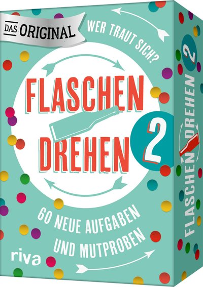 Flaschendrehen 2 - 60 neue Aufgaben und Mutproben. Das Original | Der Spieleklassiker für alle ab 12 Jahren. Perfektes Geschenk für Geburtstag, Klassenfahrt und Spieleabend