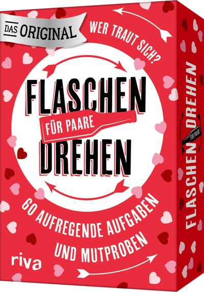 Flaschendrehen für Paare - 60 aufregende Aufgaben und Mutproben. Das Original | Der Spieleklassiker ab 18 Jahren. Perfektes Geschenk zum Hochzeit, Valentinstag, Jahrestag