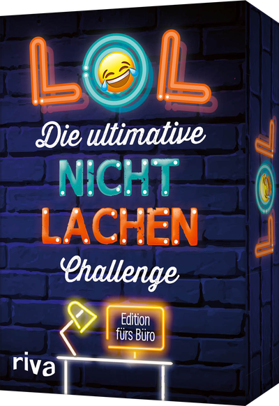 LOL – Die ultimative Nicht-lachen-Challenge – Edition fürs Büro - Mit den besten Witzen, Flachwitzen, Scherzfragen. Partyspiel mit Trinkspielvariante. Tolles Geschenk für Kollegen
