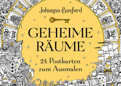 Geheime Räume - 24 Postkarten zum Ausmalen