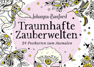 Traumhafte Zauberwelten - 24 Postkarten zum Ausmalen