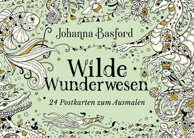Wilde Wunderwesen - 24 Postkarten zum Ausmalen