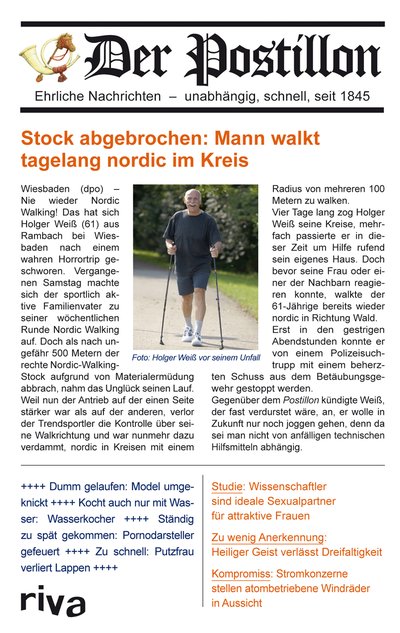 Der Postillon - Ehrliche Nachrichten – unabhängig, schnell, seit 1845