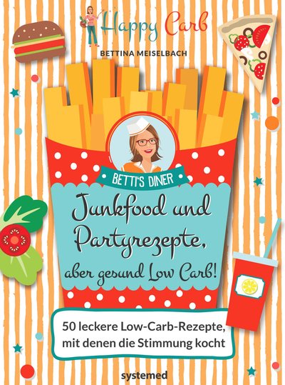 Happy Carb: Junkfood und Partyrezepte, aber gesund Low Carb! - 50 leckere Low-Carb-Rezepte, mit denen die Stimmung kocht