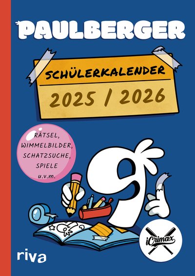 Paulberger Schülerkalender 2025/2026 - Schulplaner | Hausaufgabenheft | Schülerplaner | A5 | eine Doppelseite pro Woche | von iCrimax